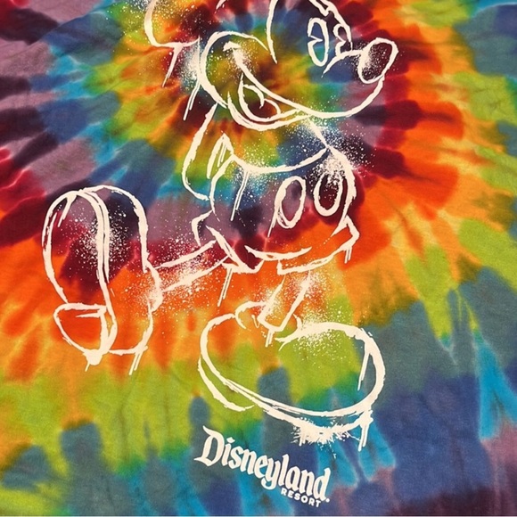New Disneyland Resort Disney Parks Tye Die Tie Dye T shirt Size Medium - Picture 3 of 15